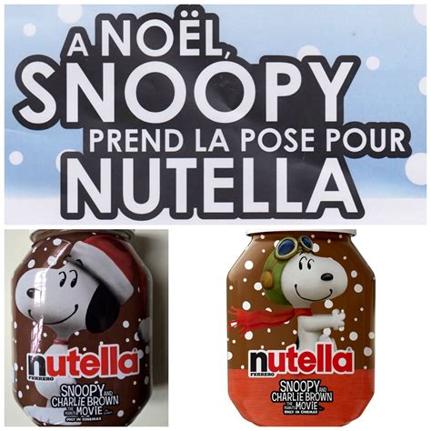 Snoopy et Nutella ensemble pour la 